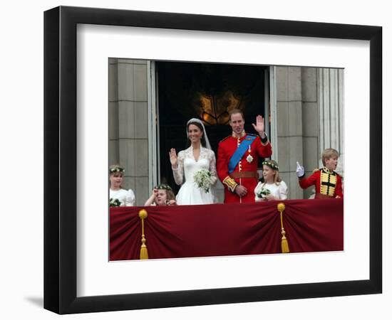 The Royal Wedding of Prince William and Kate Middleton in London, Friday April 29th, 2011-null-Framed Photographic Print