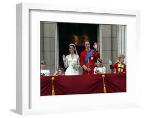 The Royal Wedding of Prince William and Kate Middleton in London, Friday April 29th, 2011-null-Framed Photographic Print