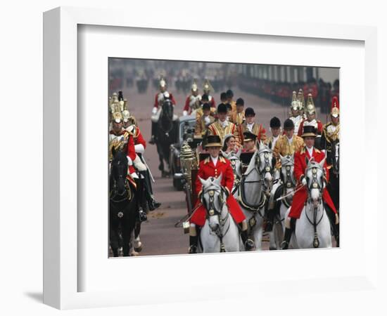 The Royal Wedding of Prince William and Kate Middleton in London, Friday April 29th, 2011-null-Framed Photographic Print