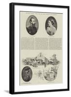 The Royal Wedding, Parents, Home, and Famous Ancestor of the Bridegroom-Herbert Railton-Framed Giclee Print