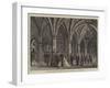 The Royal Wedding, the Guests in Edward Iii's Entrance Hall, Windsor Castle-null-Framed Giclee Print