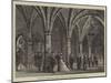 The Royal Wedding, the Guests in Edward Iii's Entrance Hall, Windsor Castle-null-Mounted Giclee Print