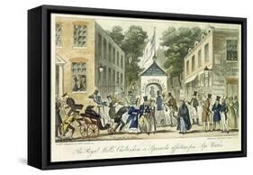 The Royal Wells, Cheltenham, or Spasmodic Affections for Spa Water, 1825-Isaac Robert Cruikshank-Framed Stretched Canvas