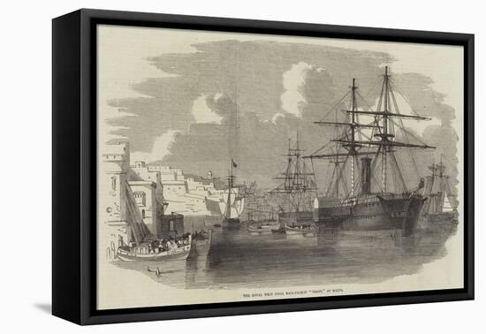 The Royal West India Mail-Packet Trent, at Malta-null-Framed Stretched Canvas