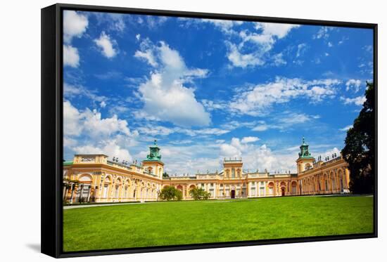 The Royal Wilanow Palace in Warsaw, Poland. View on the Main Facade.-Michal Bednarek-Framed Stretched Canvas