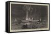 The Royal Yacht Squadron Regatta at Cowes, the Prince of Wales's Yacht Osborne Illuminated-null-Framed Stretched Canvas