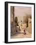 The Rue De Norvins, Montmartre, 1876-80 (Oil on Canvas)-Stanislas Victor Edouard Lepine-Framed Giclee Print