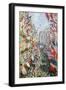 The Rue Montorgueil, Paris, Celebration of June 30, 1878-Claude Monet-Framed Giclee Print