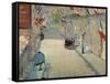 The Rue Mosnier with Flags-Edouard Manet-Framed Stretched Canvas