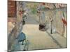 The Rue Mosnier with Flags-Edouard Manet-Mounted Giclee Print