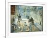 The Rue Mosnier with Pavers, 1878-Edouard Manet-Framed Giclee Print