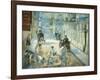 The Rue Mosnier with Pavers, 1878-Edouard Manet-Framed Giclee Print