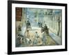 The Rue Mosnier with Pavers, 1878-Edouard Manet-Framed Giclee Print