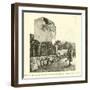 The Rue Partono, Mentone, Damaged by the Riviera Earthquake, 1887-null-Framed Giclee Print