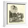 The Rue Partono, Mentone, Damaged by the Riviera Earthquake, 1887-null-Framed Giclee Print