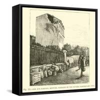 The Rue Partono, Mentone, Damaged by the Riviera Earthquake, 1887-null-Framed Stretched Canvas