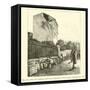 The Rue Partono, Mentone, Damaged by the Riviera Earthquake, 1887-null-Framed Stretched Canvas