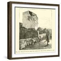 The Rue Partono, Mentone, Damaged by the Riviera Earthquake, 1887-null-Framed Giclee Print