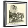 The Rue Partono, Mentone, Damaged by the Riviera Earthquake, 1887-null-Framed Giclee Print