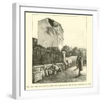 The Rue Partono, Mentone, Damaged by the Riviera Earthquake, 1887-null-Framed Giclee Print