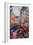 The Rue Saint-Denis, Celebration of June 30, 1878-Claude Monet-Framed Giclee Print