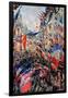 The Rue Saint-Denis, Celebration of June 30, 1878-Claude Monet-Framed Giclee Print