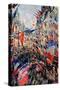 The Rue Saint-Denis, Celebration of June 30, 1878-Claude Monet-Stretched Canvas