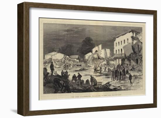The Rue Villeneuve, Toulouse, after the Inundation-null-Framed Giclee Print
