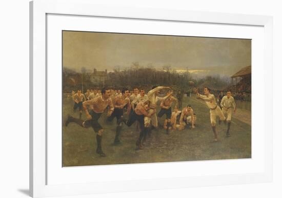 The Rugby Match-William Barnes Wollen-Framed Premium Giclee Print