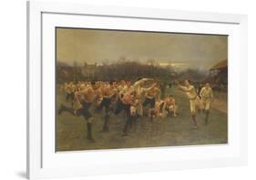 The Rugby Match-William Barnes Wollen-Framed Premium Giclee Print