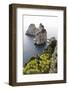 The Rugged Faraglioni Rocks in Capri, Campania, Italy, Mediterranean, Europe-Martin Child-Framed Photographic Print