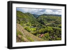 The Rugged Interior of Western Maui, Hawaii, United States of America, Pacific-Michael Runkel-Framed Photographic Print