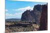 The rugged Smith Rock State Park in central Oregon's High Desert, near Bend, Oregon, United States -Martin Child-Mounted Photographic Print