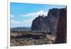 The rugged Smith Rock State Park in central Oregon's High Desert, near Bend, Oregon, United States -Martin Child-Framed Photographic Print