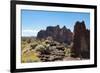 The rugged Smith Rock State Park in central Oregon's High Desert, near Bend, Oregon, United States -Martin Child-Framed Photographic Print