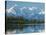 The Rugged Snow-Covered Peaks of the Alaska Range and Shore of Wonder Lake-Howard Newcomb-Stretched Canvas