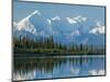 The Rugged Snow-Covered Peaks of the Alaska Range and Shore of Wonder Lake-Howard Newcomb-Mounted Photographic Print
