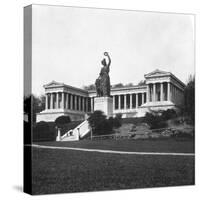 The Ruhmeshalle and Bavaria Statue, Munich, Germany, C1900-Wurthle & Sons-Stretched Canvas