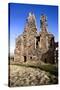 The Ruin of Newark Castle on the Fife Coast Path Near St. Monans, Fife, Scotland, UK-Mark Sunderland-Stretched Canvas