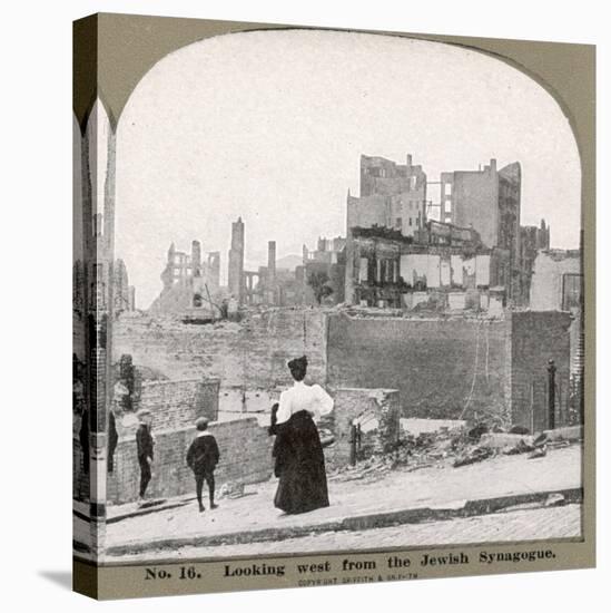 The Ruined City : Looking West from the Jewish Synagogue-null-Stretched Canvas