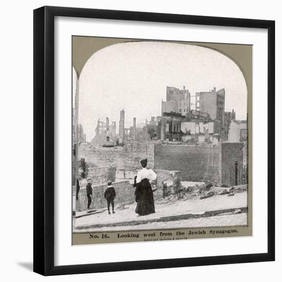 The Ruined City : Looking West from the Jewish Synagogue-null-Framed Photographic Print