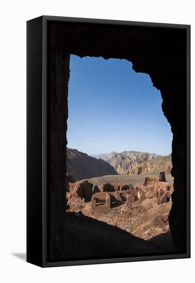 The Ruined City of Shahr-E Zohak in the Bamiyan Province, Afghanistan, Asia-Alex Treadway-Framed Stretched Canvas