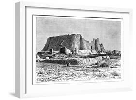 The Ruined Fortress of Veramin, Persia (Ira), 1895-Armand Kohl-Framed Giclee Print