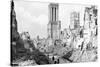 The Ruins and Cathedral of Caen, Normandy, France, C1944-null-Stretched Canvas