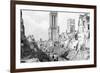 The Ruins and Cathedral of Caen, Normandy, France, C1944-null-Framed Giclee Print