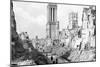 The Ruins and Cathedral of Caen, Normandy, France, C1944-null-Mounted Giclee Print