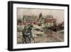 The Ruins of Ablain-Saint-Nazaire, Artois, France, December 1915-Francois Flameng-Framed Giclee Print