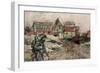 The Ruins of Ablain-Saint-Nazaire, Artois, France, December 1915-Francois Flameng-Framed Giclee Print