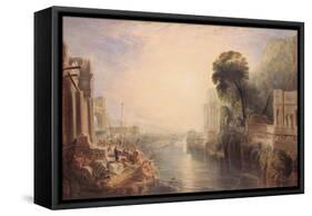 The Ruins of Ancient Rome, C.1820-George Barrett-Framed Stretched Canvas