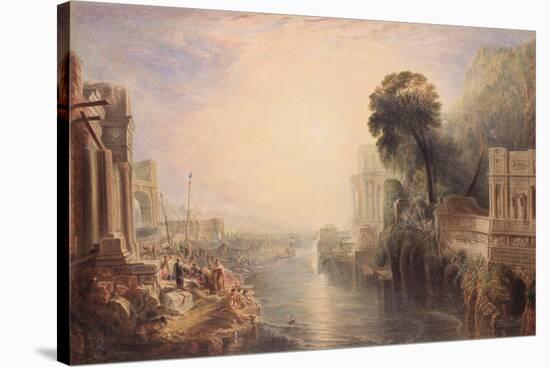 The Ruins of Ancient Rome, C.1820-George Barrett-Stretched Canvas